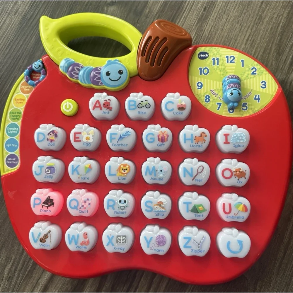 VTech ABC Learning Apple Alphabet‎ Electronic Learning Toy w/Lights & Sounds